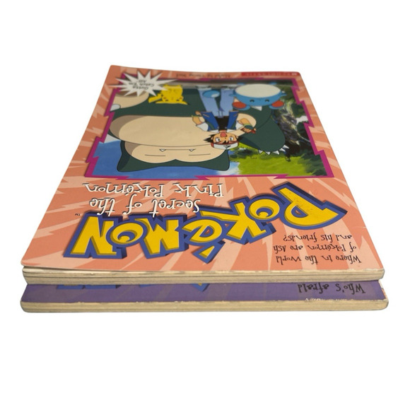 1999 Lot of 2 Books Pokemon Night In The Haunted Tower #4 #10 Secret of the Pink - Picture 6 of 8